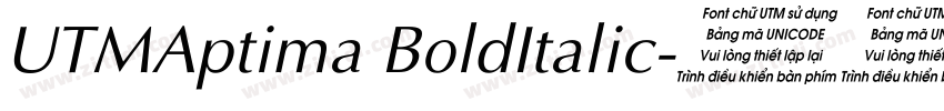 UTMAptima BoldItalic字体转换 UTMAptima BoldItalic字体转换